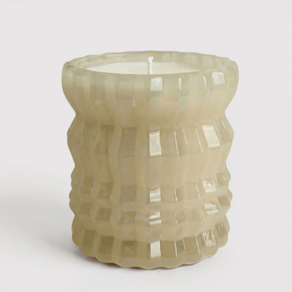 Auden Lueur Ellori 7.5oz Non-Toxic Scented Candle in Textured Glass Vessel