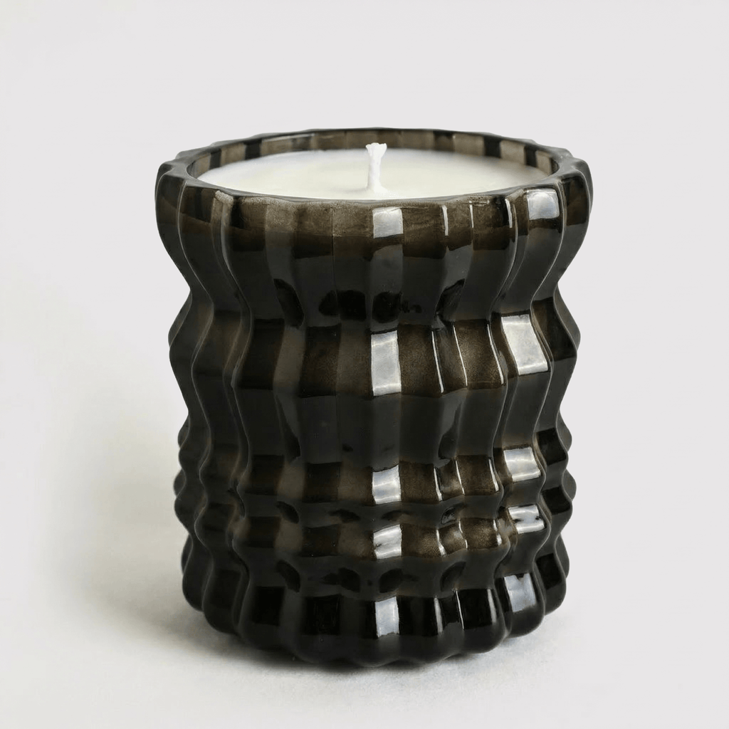 Auden Lueur Maris 8oz Non-Toxic Scented Candle in Textured Glass Vessel
