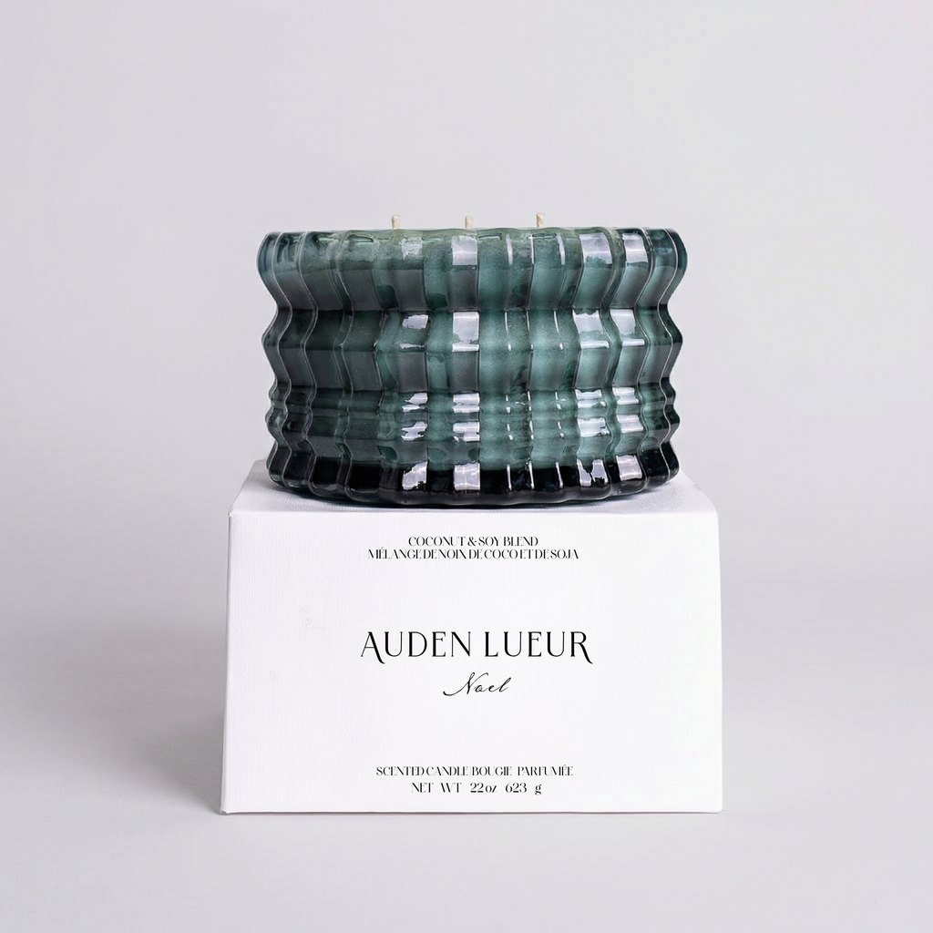 Auden Lueur Noël 22oz Non-Toxic Candle in Textured Vessel