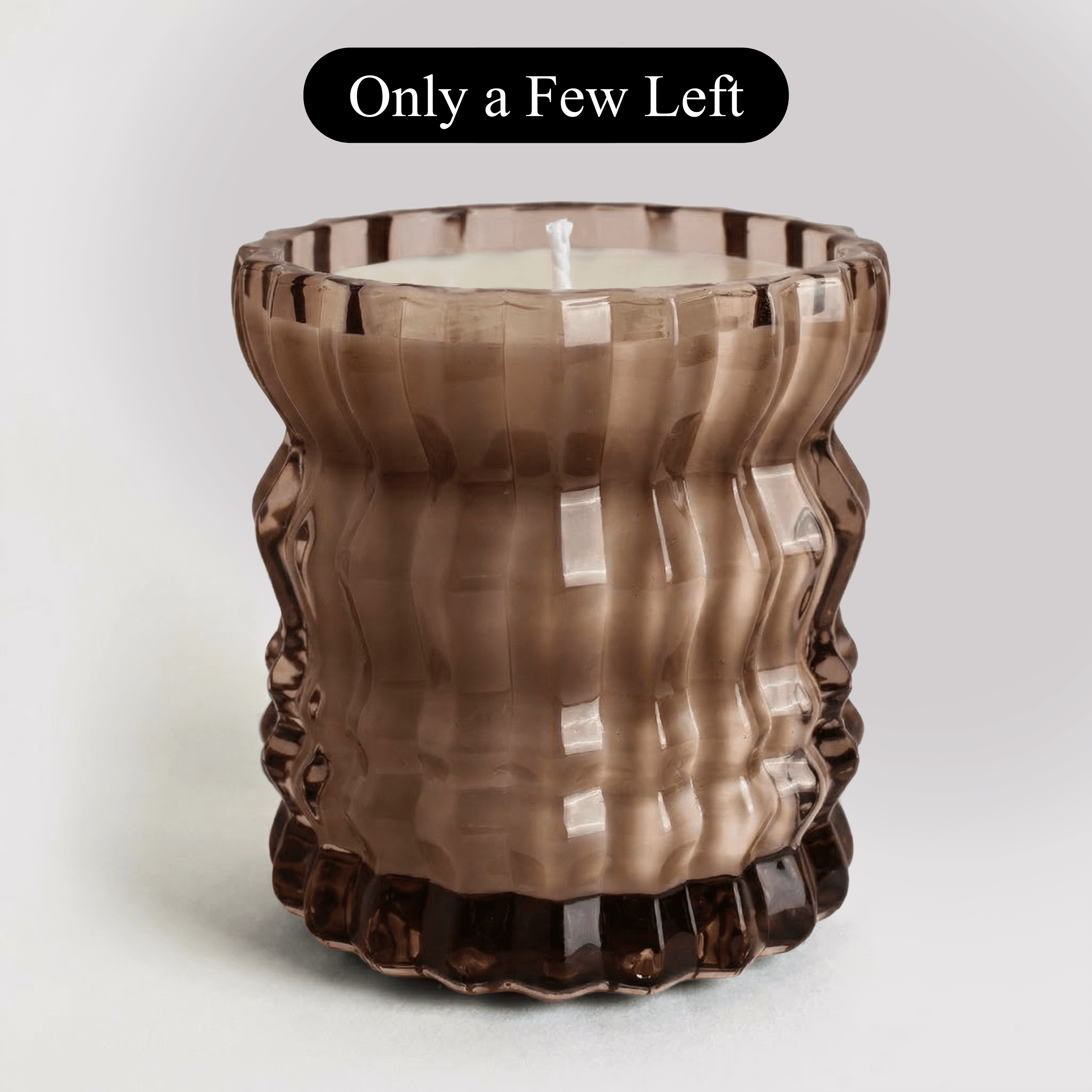 Auden Lueur Willow 8oz Non-Toxic Scented Candle in Textured Glass Vessel